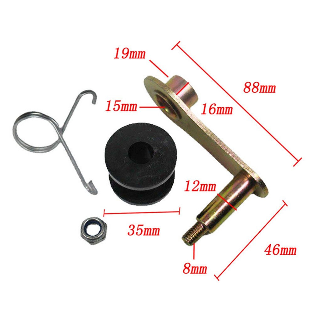 Motorcycle Mini Bike Chain Roller Tensioner Replacement with Rollers+Spring