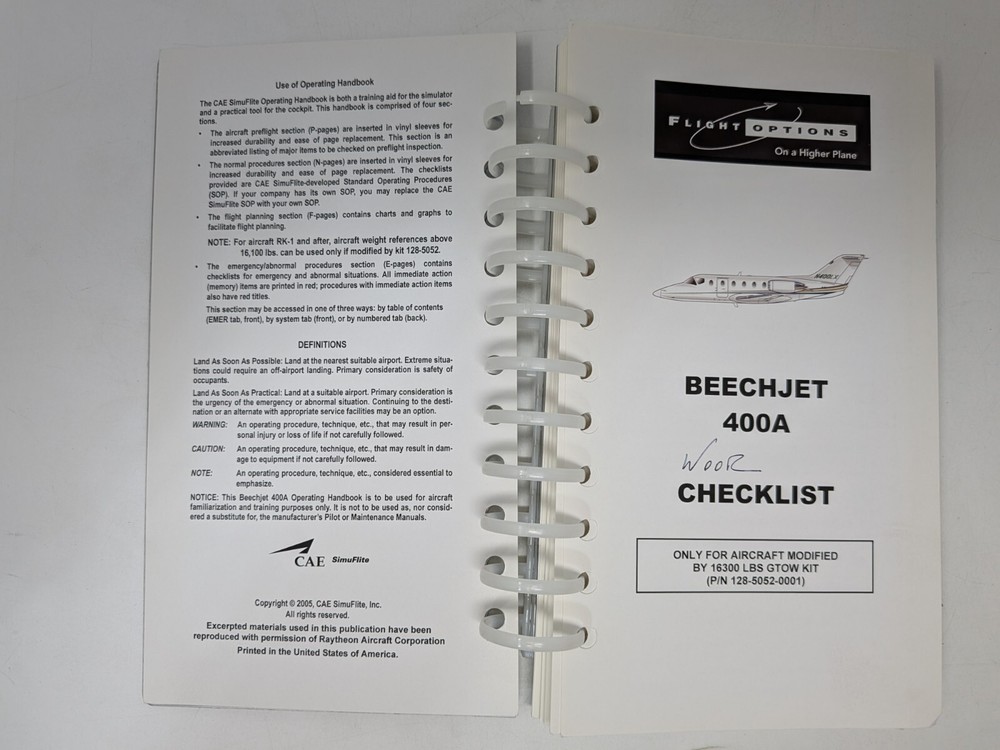 Beechjet 400A Operating Handbook: aviation reference CAE (A)