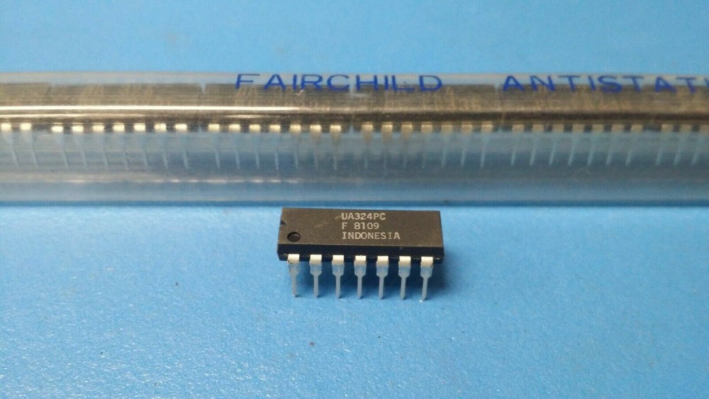 (4PCS) UA324PC Operational Amplifier, 4 Func, 9000uV Offset-Max, BIPolar, PDIP14