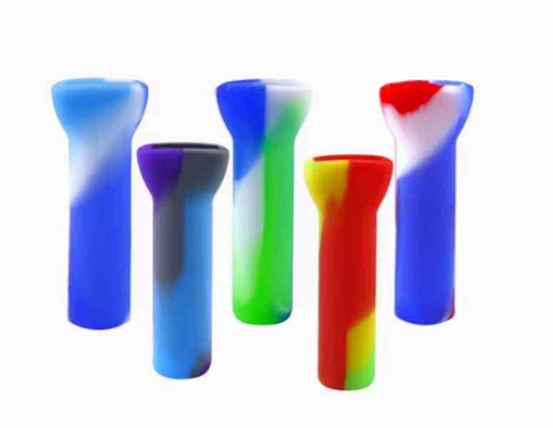 Reusable Silicone Filter Smoking Tips - Assorted Colors - 15 pack