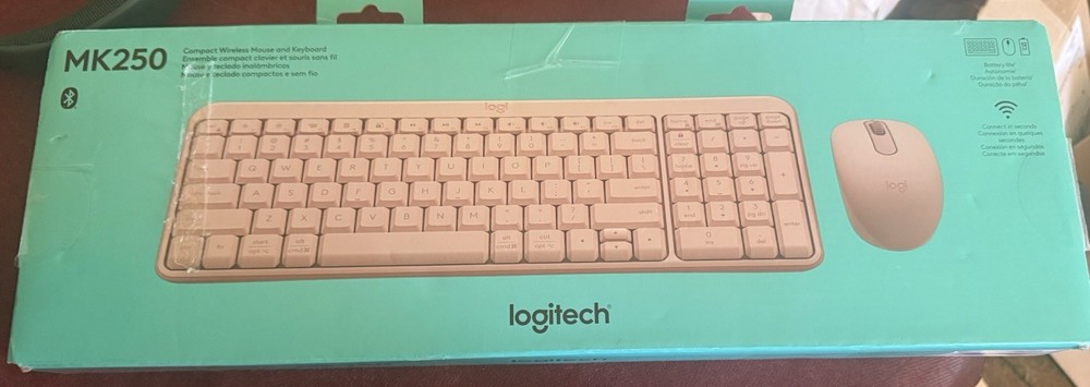 Logitech MK250 Bluetooth Wireless Mouse and Keyboard Combo Compact Keyboard