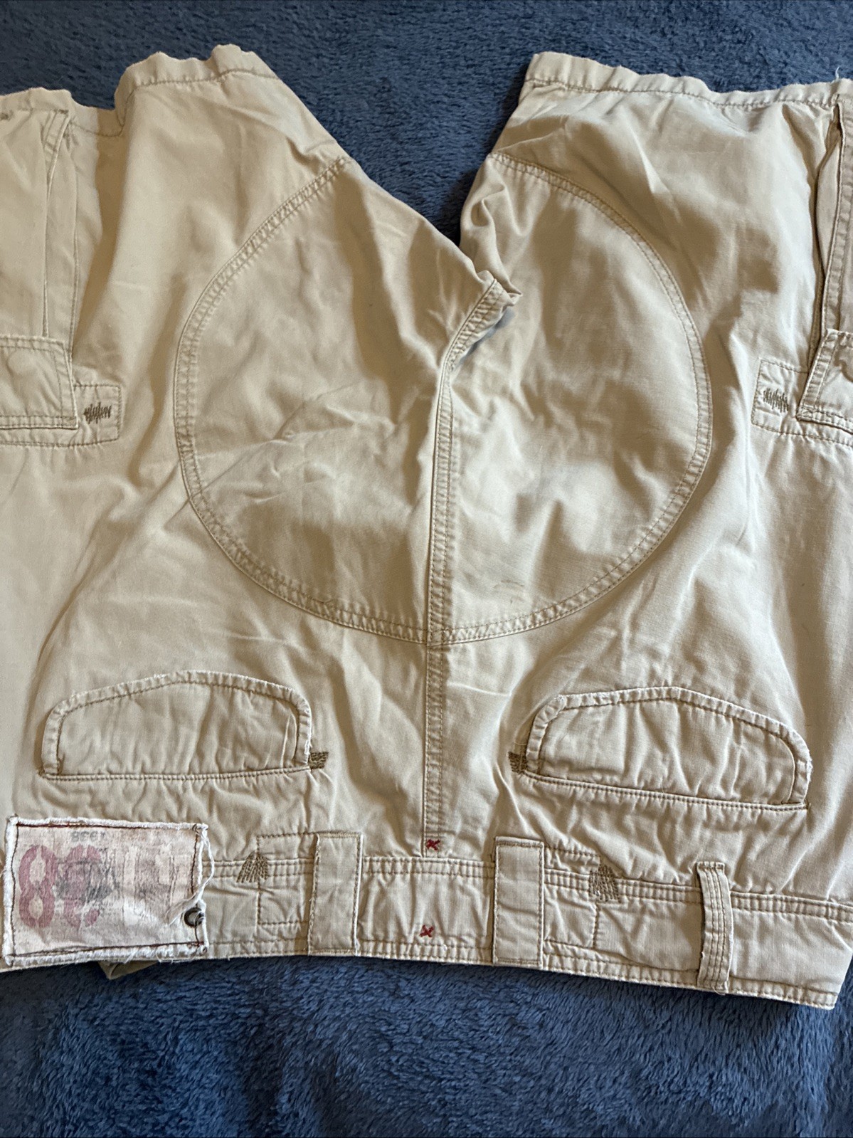 Lot Of 2 Polo Ralph Lauren Cargo Shorts Men's 34 Chino Brown Pockets Zip Fly