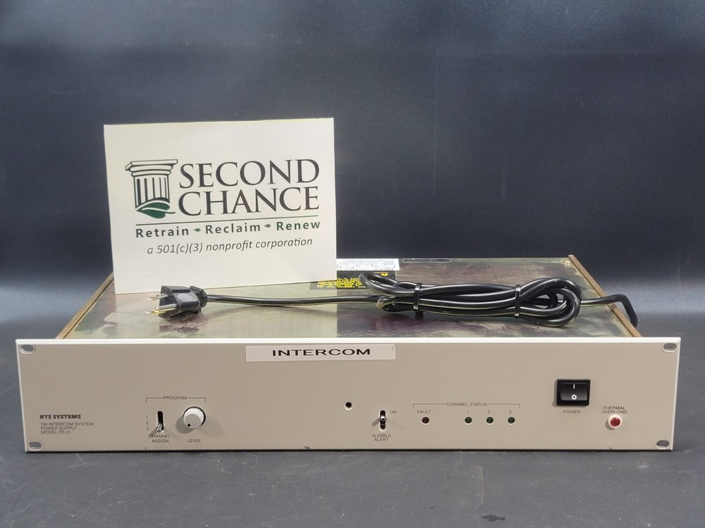 TELEX RTS TW INTERCOM SYSTEM POWER SUPPLY PS31