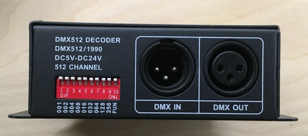 Two Environmental Lights DMX512-PixelControl Decoders