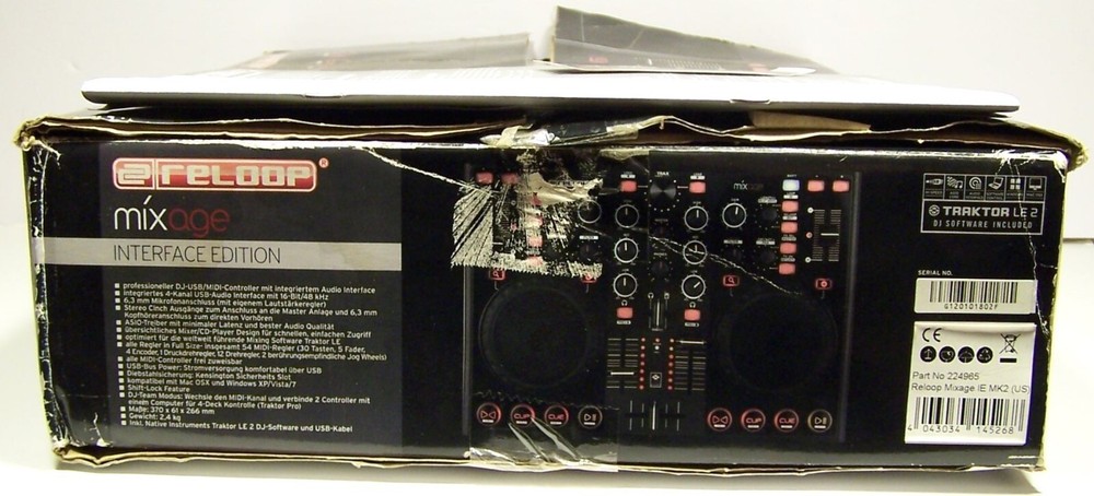 Reloop MIXAGE MK2 Interface Edition Professional DJ-USB/MIDI Controller