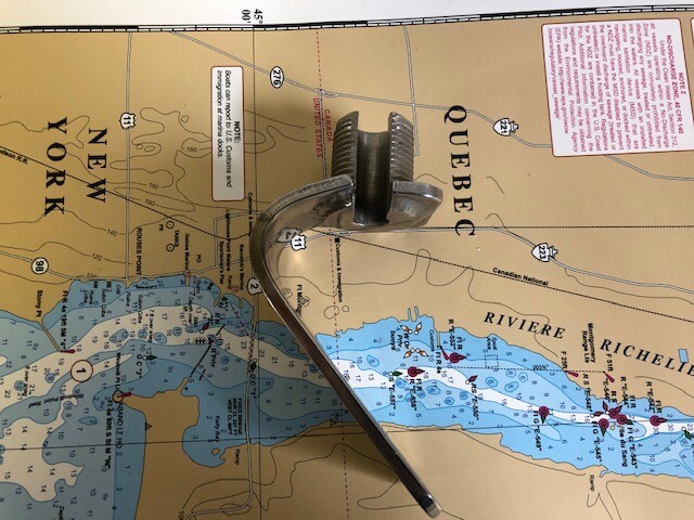 Schaefer Marine Stainless Steel Angled Antenna Bracket