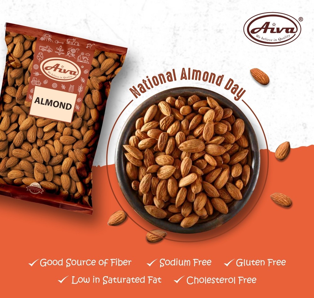 Aiva - Almonds Raw, 10 lbs. Bulk