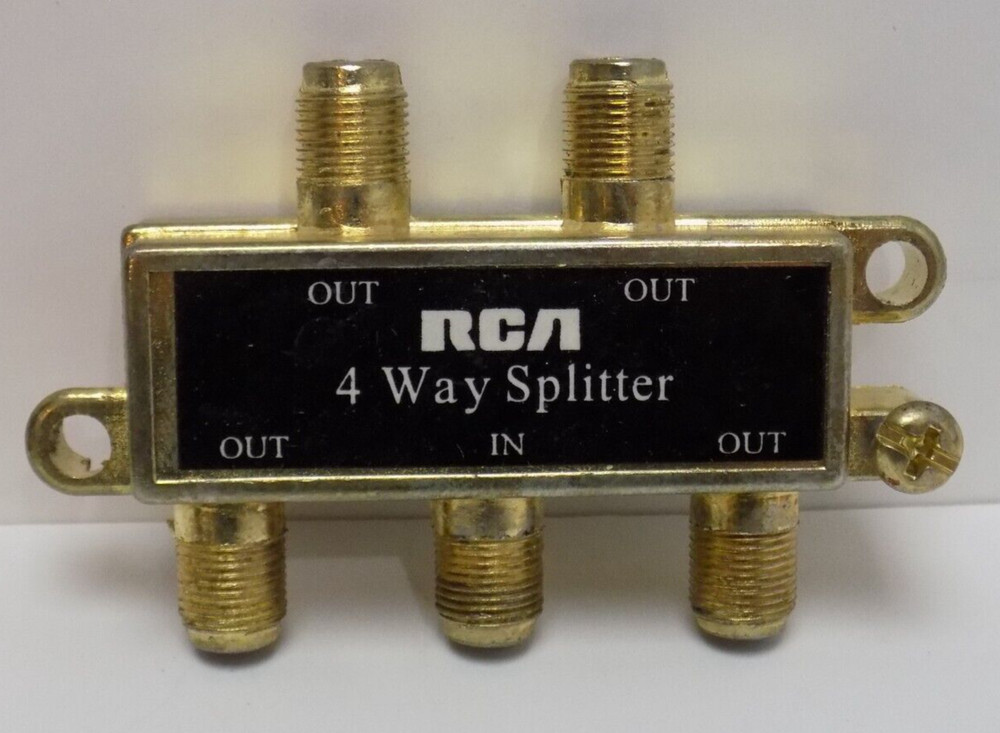 VINTAGE RCA 4 WAY CABLE SPLITTER
