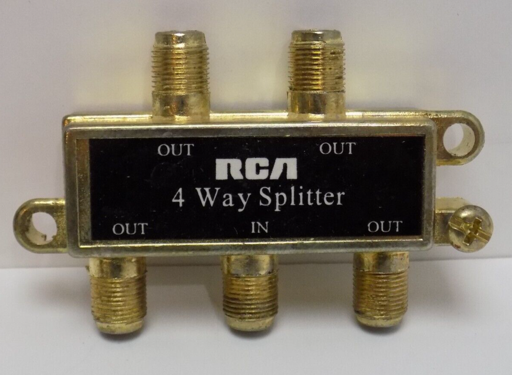 VINTAGE RCA 4 WAY CABLE SPLITTER