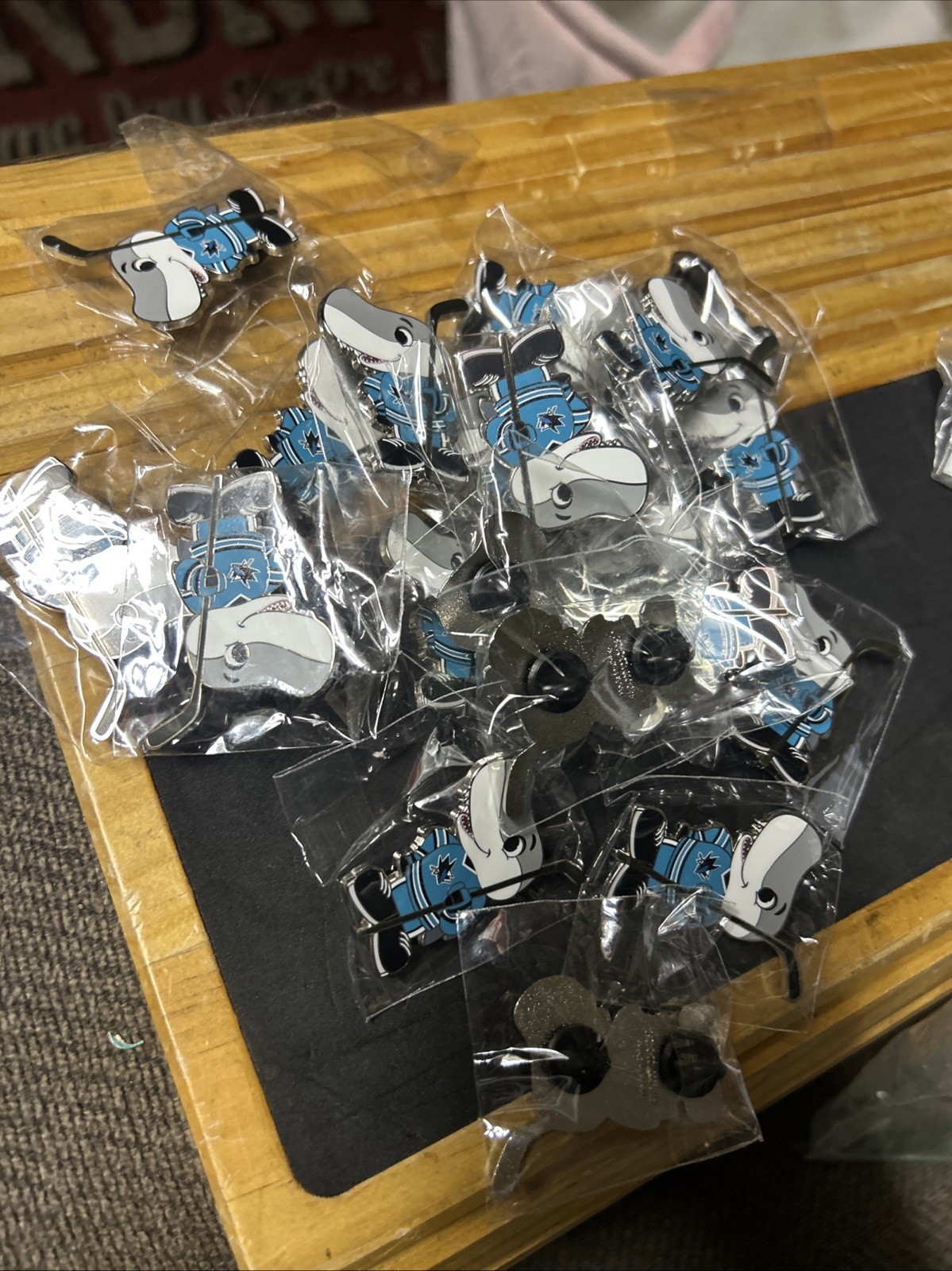 NHL Hockey Team San Jose Sharks “ SHARKIE” The Mascot Lapel Pin New!