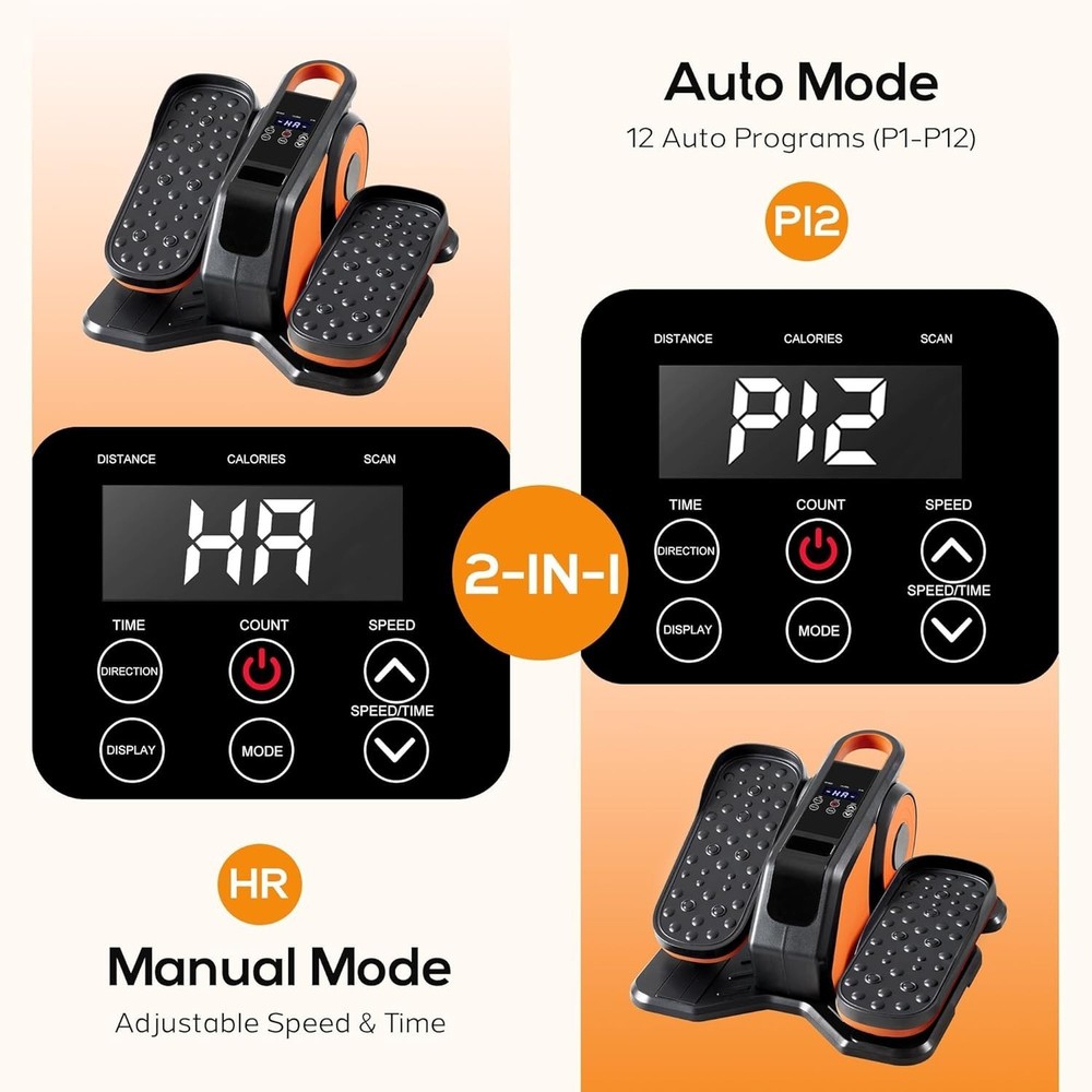 Under Desk Elliptical Machine with-Remote Control