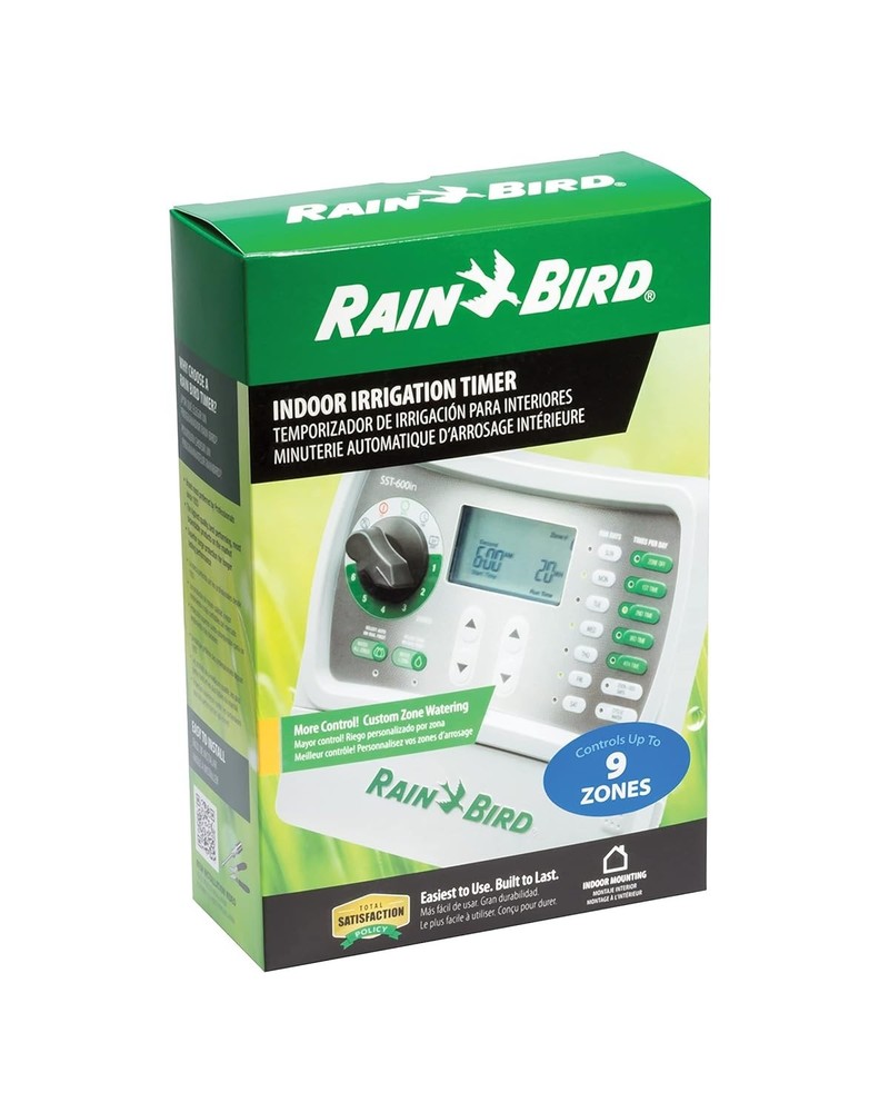 User-Friendly Indoor Sprinkler Controller with Seasonal Adjust & 9-Zone Control