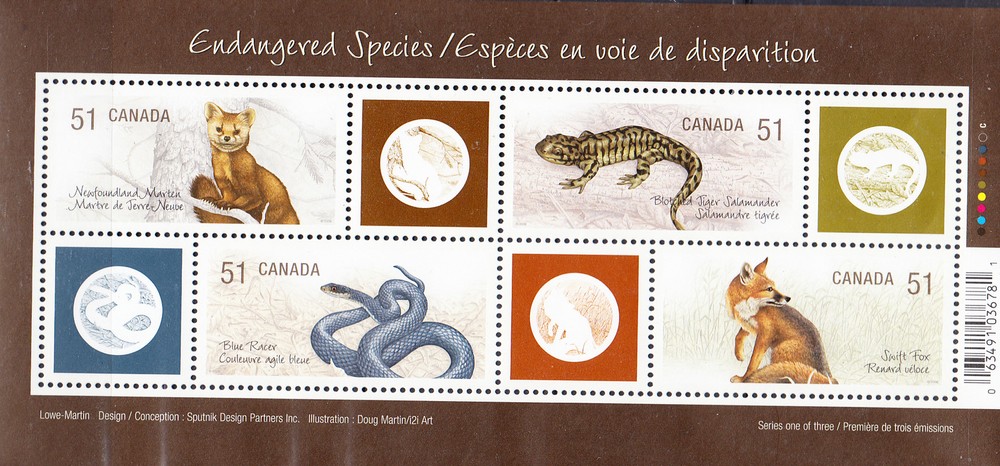 W CANADA 2173 ENDANGERED ANIMALS