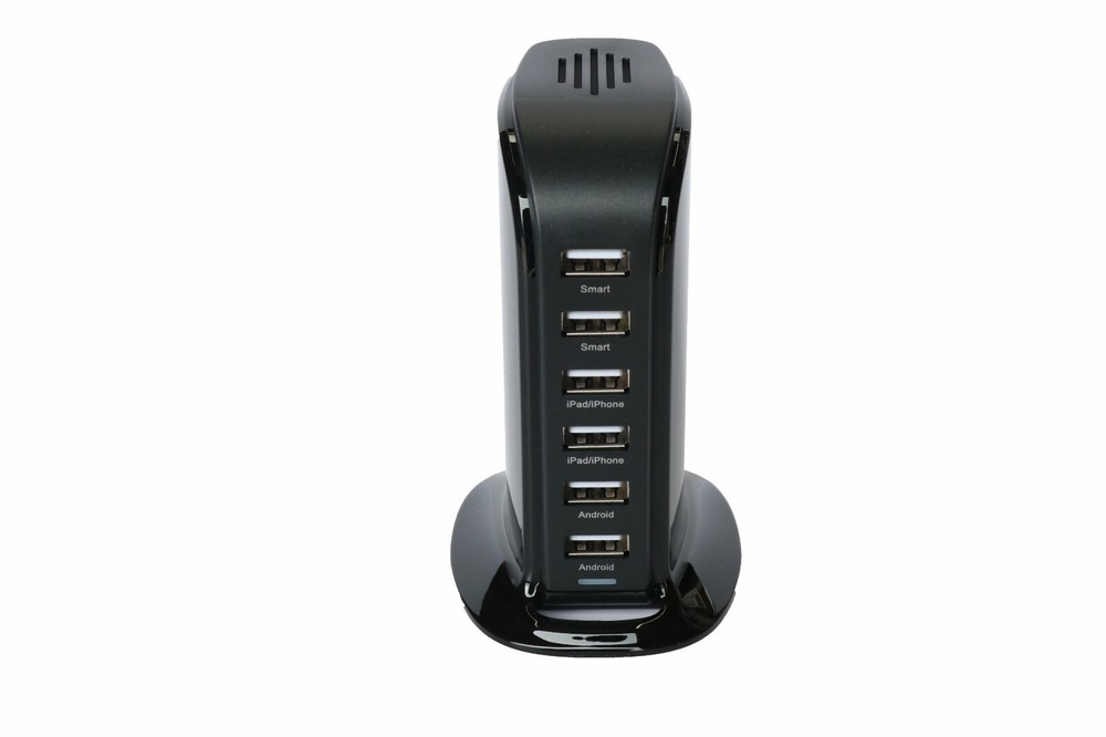premium 6-Port USB Charging Hub – Efficient Multi-Device Charging Station
