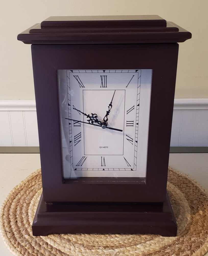 Mantle Clock Hidden Storage Compartment Safe Bonus Portfolio Case Quartz