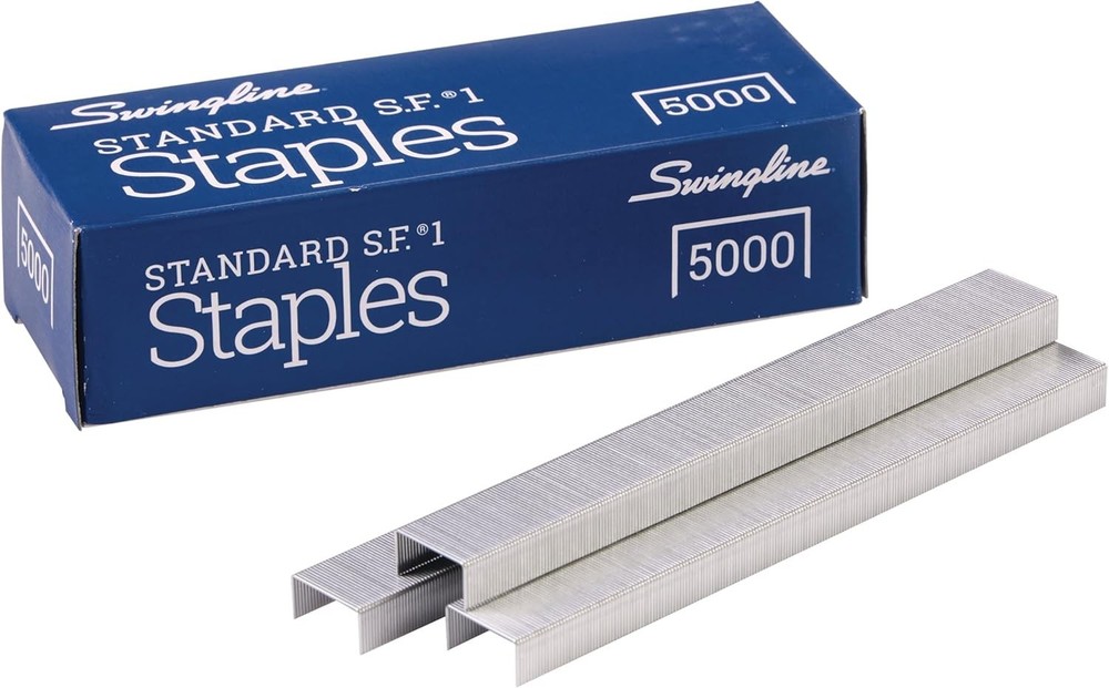 Bulk 5-Pack Standard Staples – 5000 Durable Staples for Everyday Stapling Needs