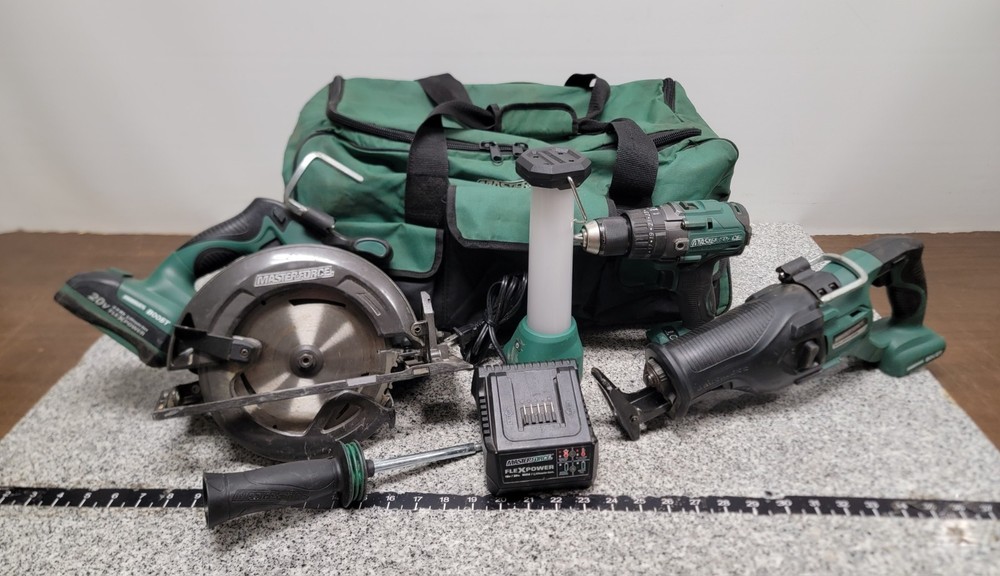 Masterforce FlexPower 20-Volt Cordless 4-Tool Combo Kit