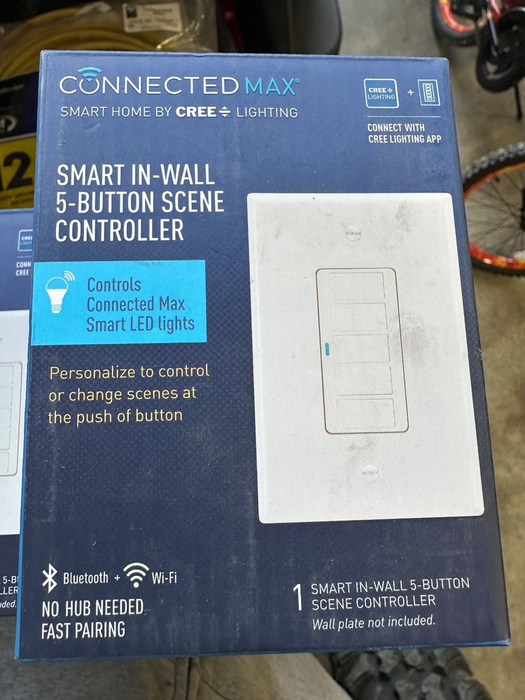 Cree Connected Max Smart In-Wall 5-Button Scene Controller For Smart Bulbs