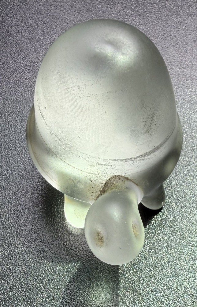 Frosted Turtle Figurine
