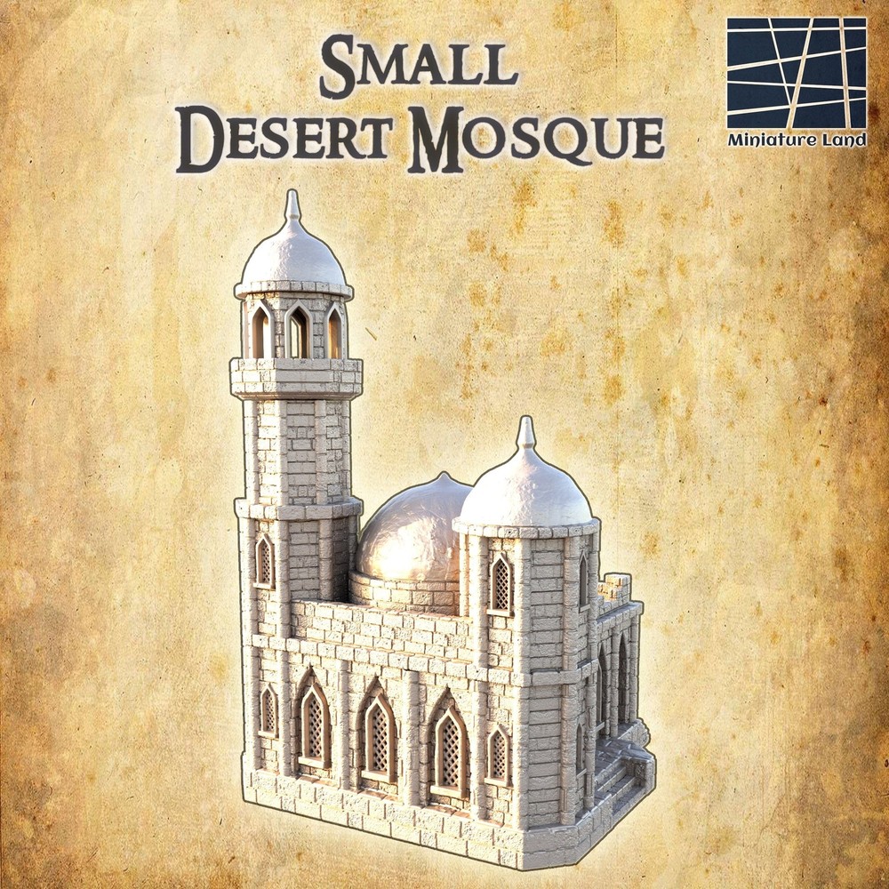 Small Desert Mosque - Fantasy Tabletop Terrain