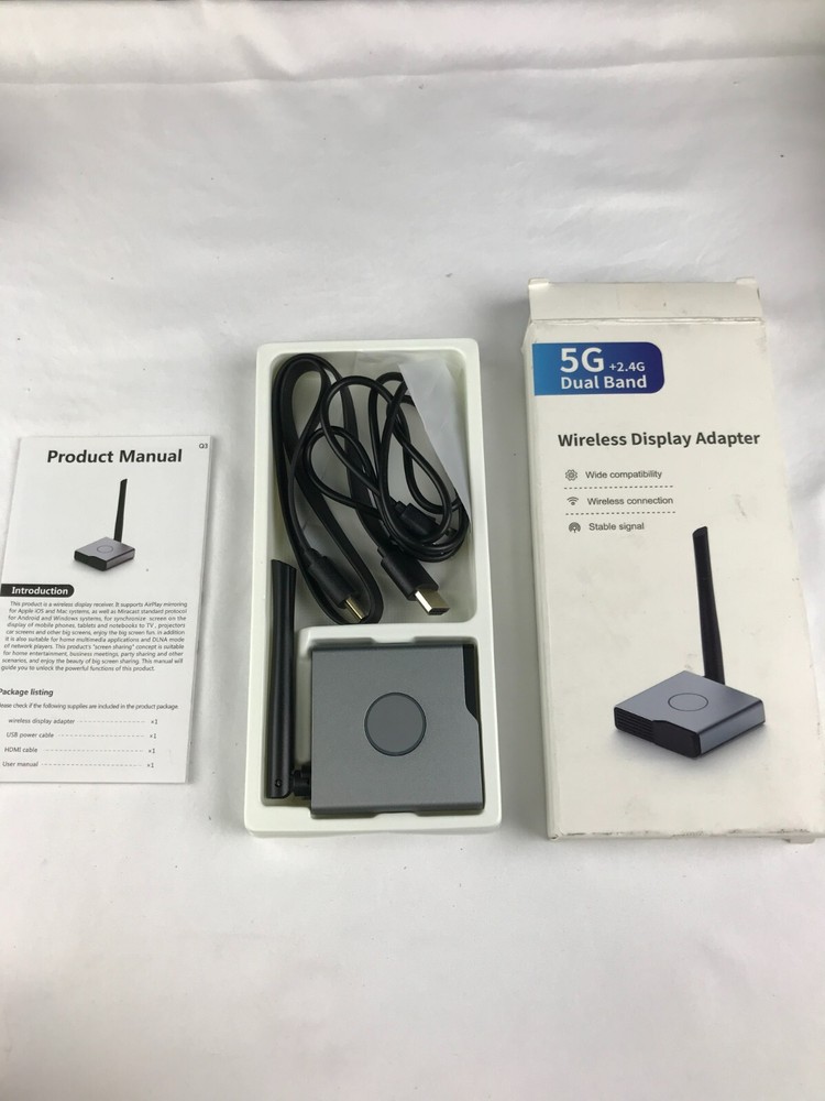 Wireless Display Adapter 5G + 2.4G Dual Band