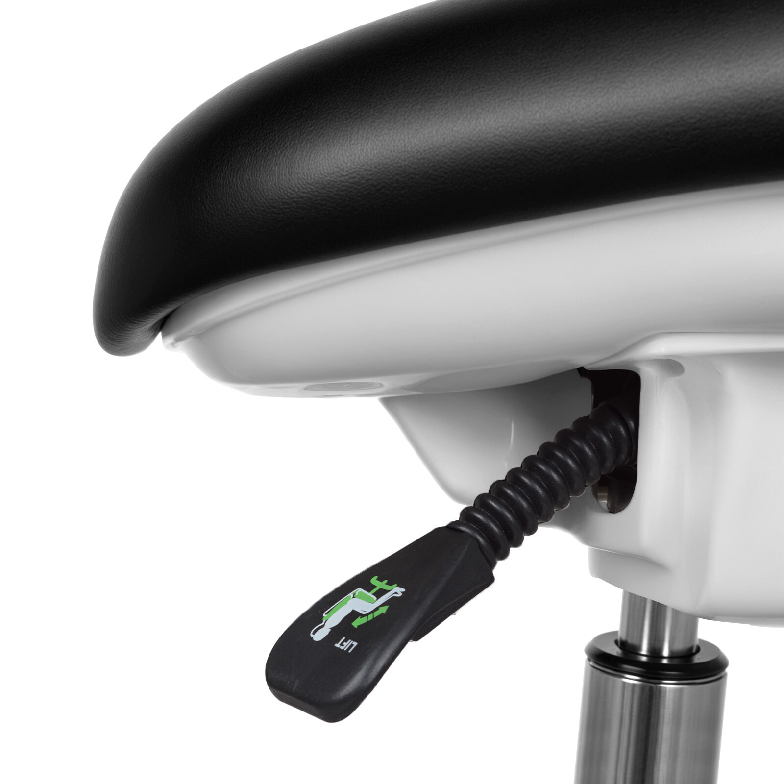 Dental Dynamic Microscope Chair Ergonomic Doctor Saddle Chair Foot Control USA