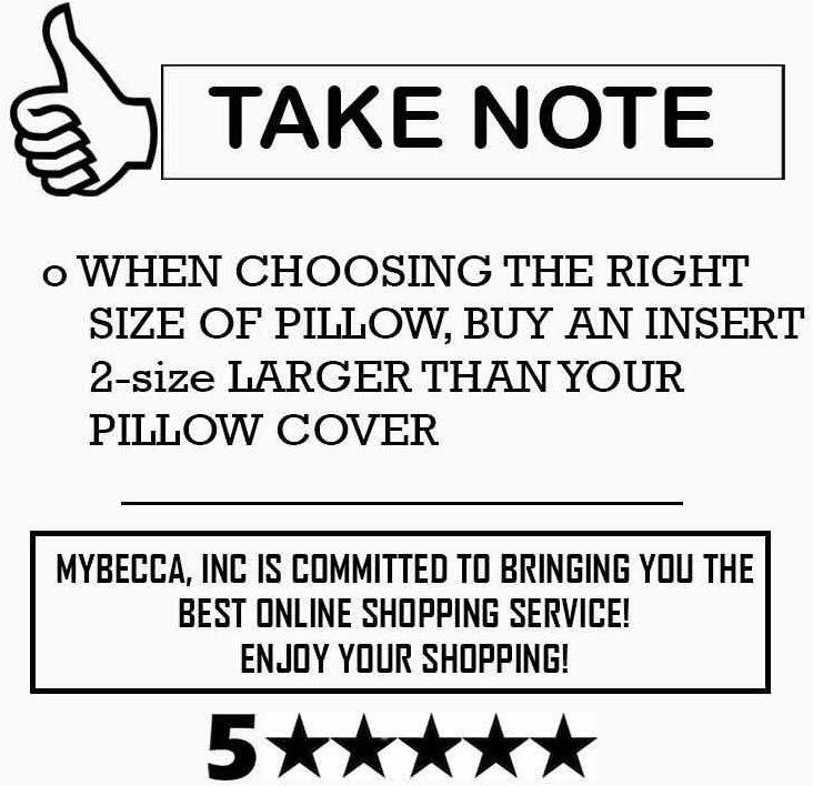 Mybecca New Premium Hypoallergenic Pillow Insert Sham Square Forms ALL SIZES USA