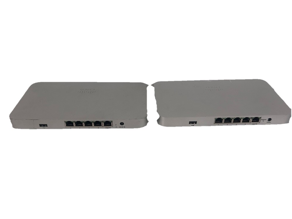 (2) Cisco Meraki MX64 cloud managed security appliance