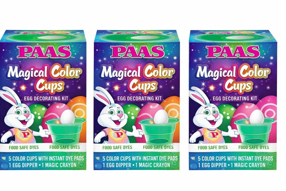 Magic Colorful Egg Decorating Kit – 3-Pack – Fun DIY Easter Egg Craft Set for Ki