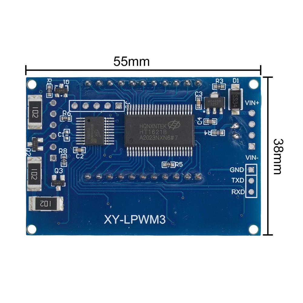 Adjustable Rectangular Wave Signal Generator with Serial Communication