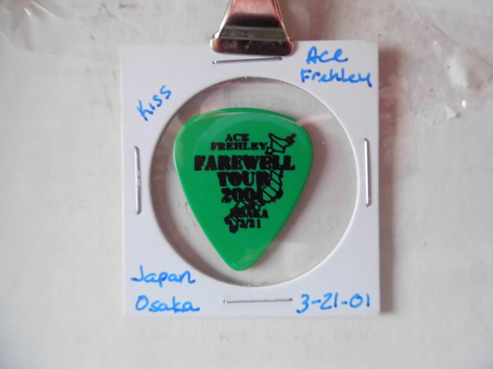 KISS "ACE FREHLEY" 3/21/01 GUITAR PICK~READ DESCRIPTION #9 ~11