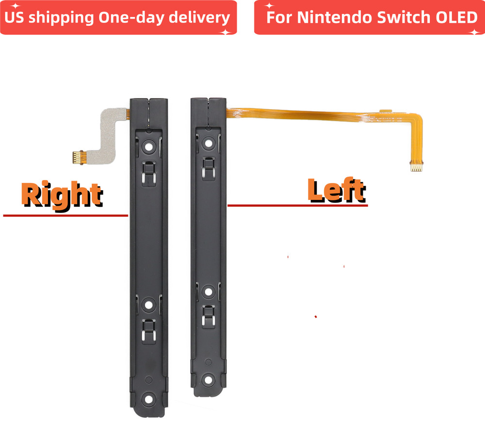 Left Right Slider Sliding Rail Railing Flex Cable For Nintendo Switch OLED
