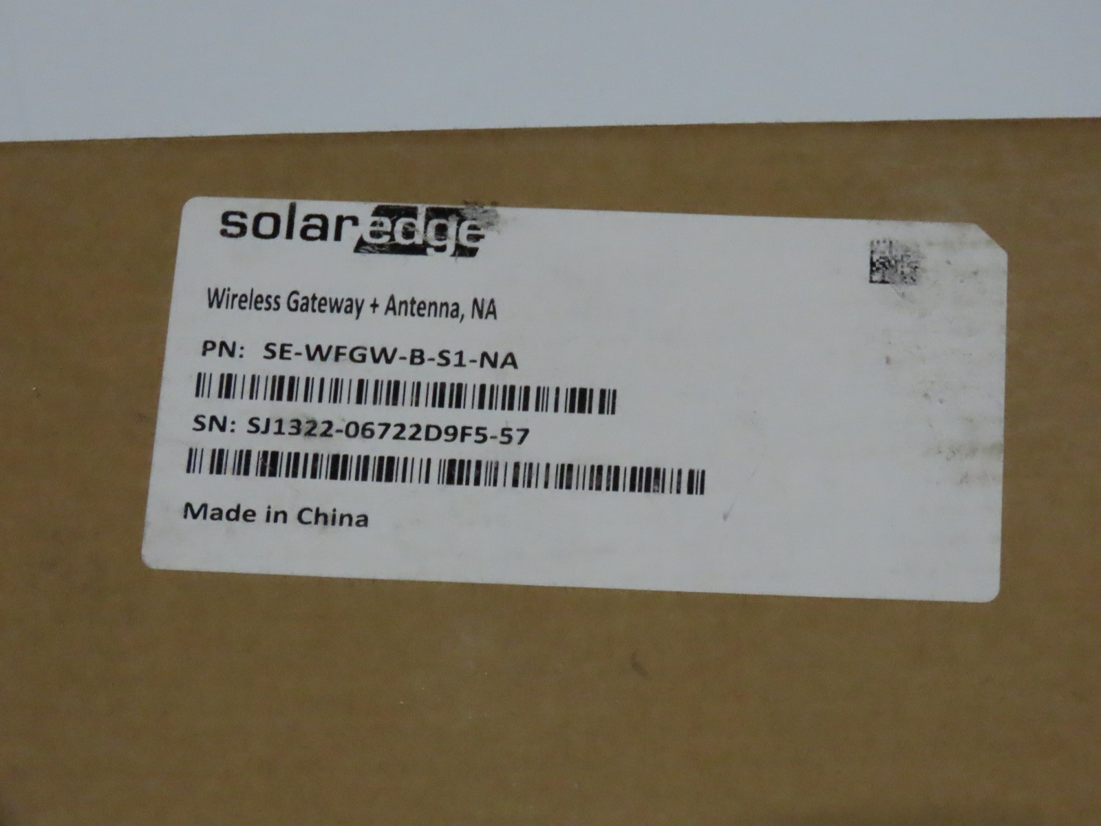 SOLAREDGE WIRELESS GATEWAY+ANTENNA SE-WFGW-B-S1-NA