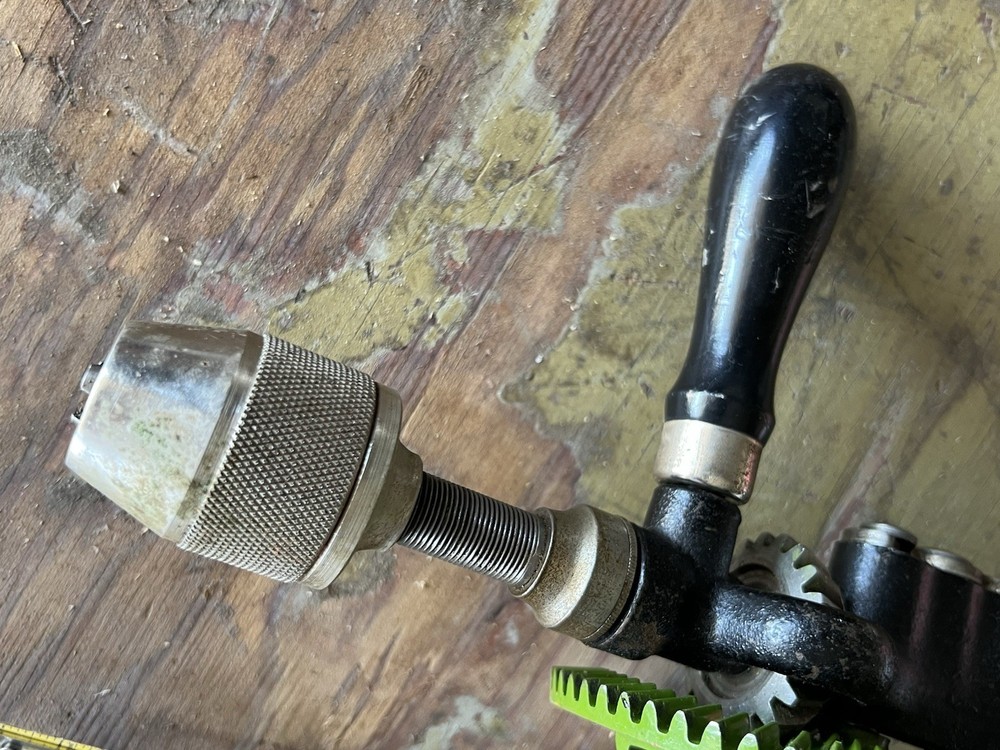 Vintage Cast Iron Hand Drill / Breast Drill