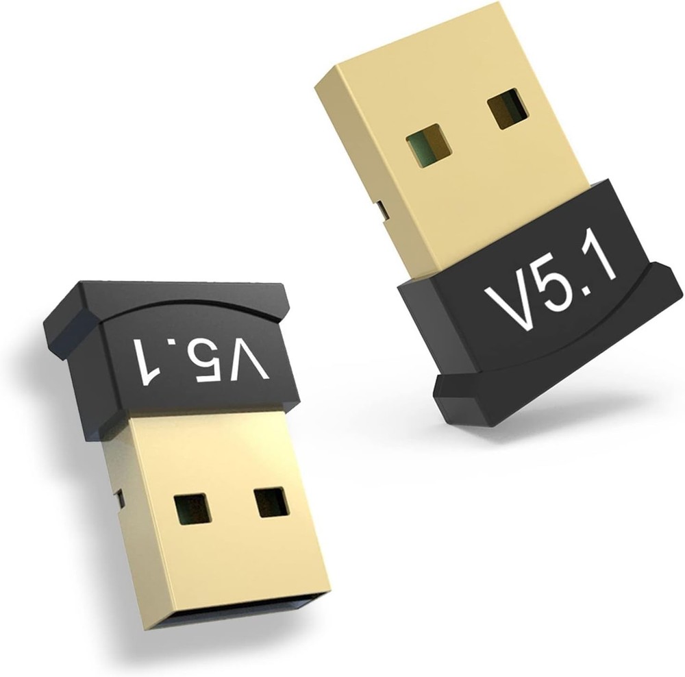 Enhanced Bluetooth 5.1 EDR USB Adapter - 2 Pack for Stable Wireless Connections
