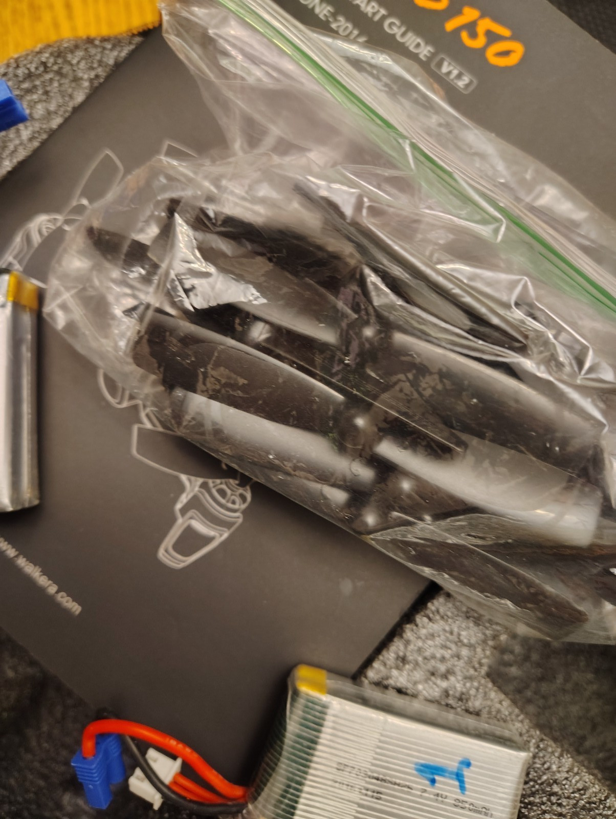 Walkera Controller, with case & extra blades (for a Rodeo 150 drone)