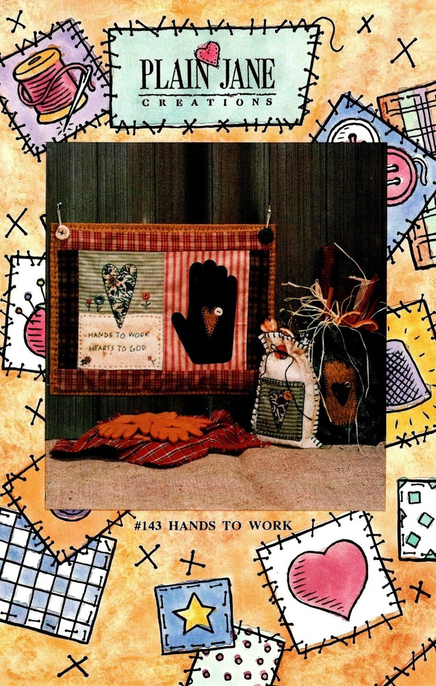 Hands to Work Wall Quilt Pattern by Plain Jane Creations 143