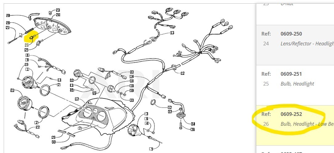 3 SUPER LED light bulbs for Arctic Cat 1998 - 2000 Z440, ZL 440 500 600, ZR 500