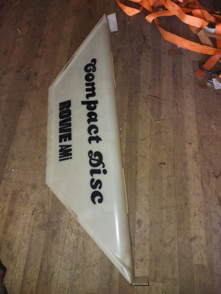 rowe cd-100e arcade jukebox plexi marquee part #1