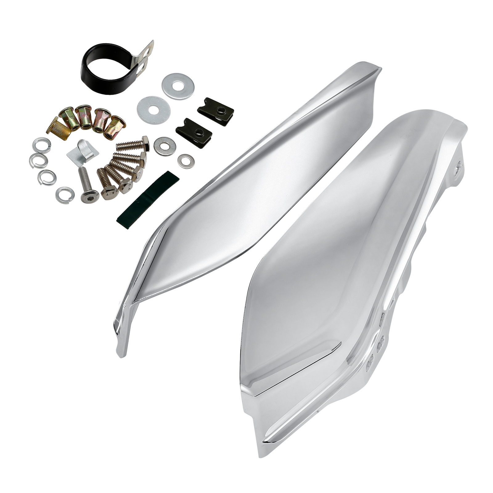 ABS Mid-Frame Air Deflector Heat Shield Fit For Harley Street Road Glide 09-up