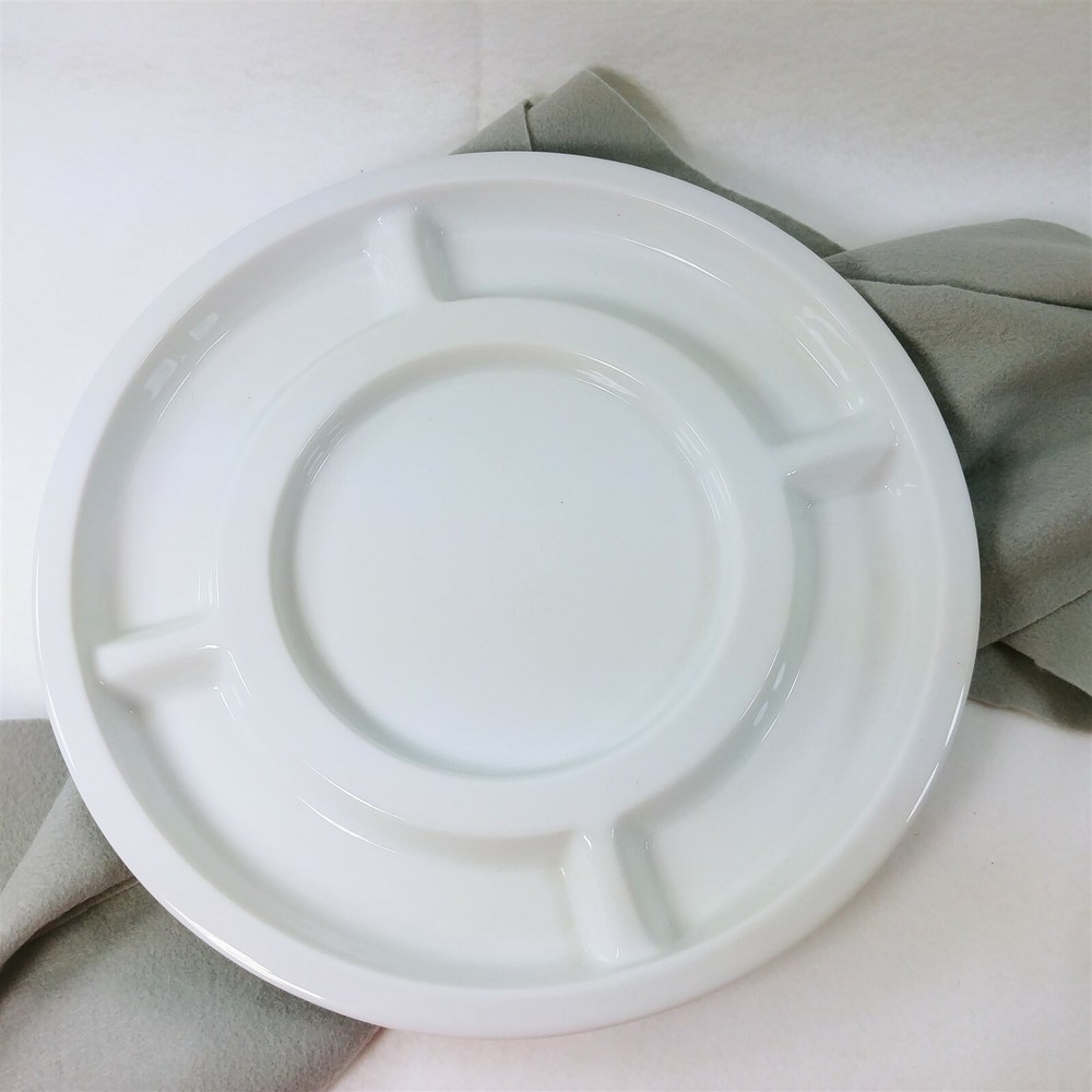 Serving Platter Ceramic Divided White 5 Sections