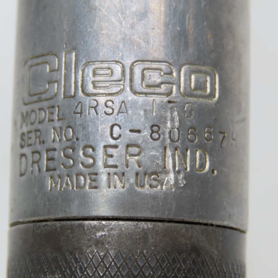 Cleco 4RSA10 Inline Pneumatic Adjustable Torque Nutrunner Screwdriver 1/4" Drive