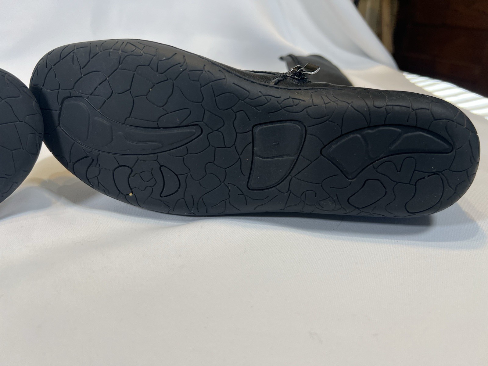 Bernie Mev Women's Whistle Knee High Blk Leather Boot Buttons Size 38 Steampunk