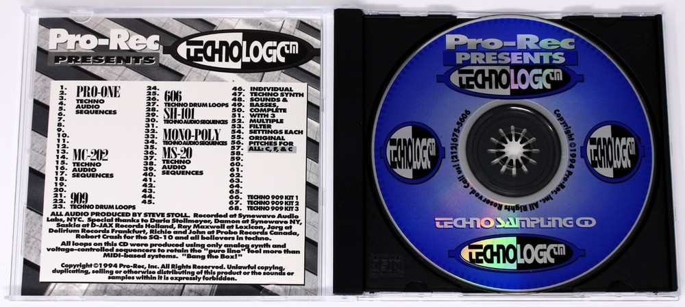 Pro-Rec Technologic Sample/Sound Library/Sampling CD 1994