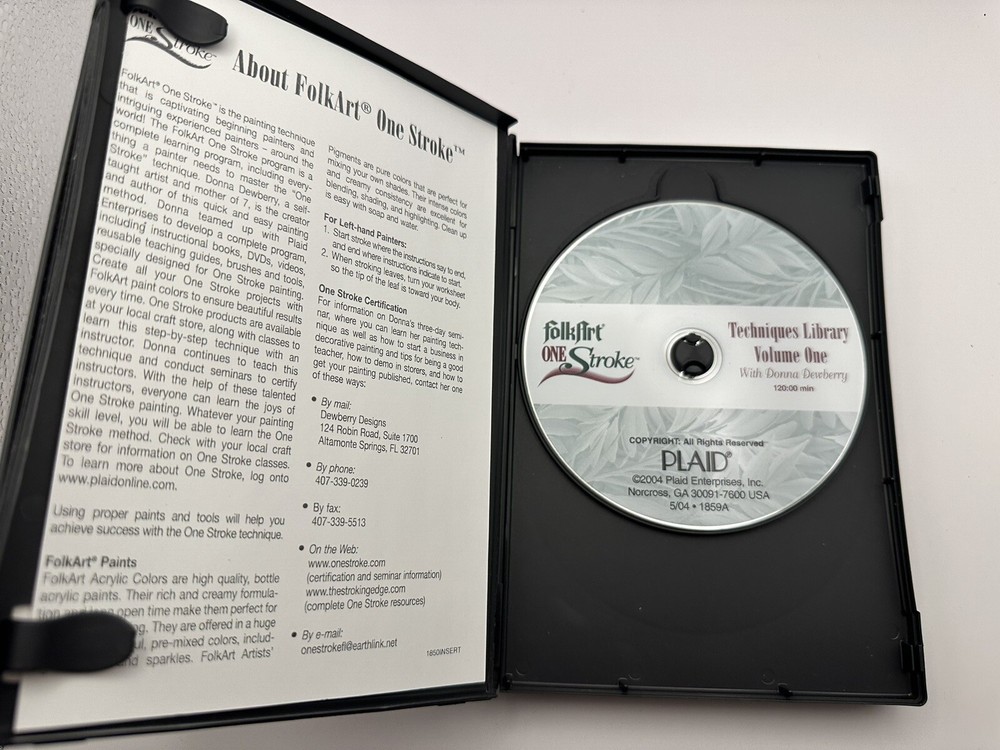 LOT - Plaid One Stroke kits plus DVD