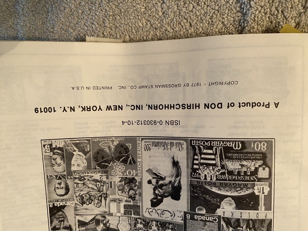 1970’s Stamp Collecting Book with Stamps