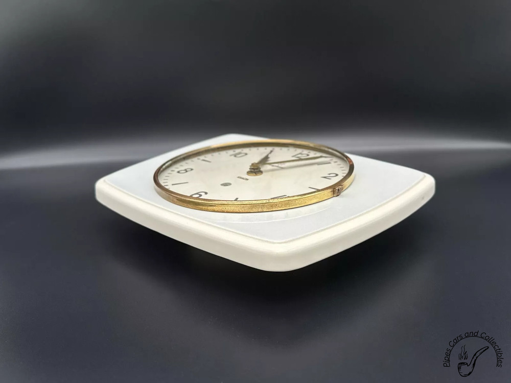 Vintage Junghans Exacta Wall Ceramic Mechanical Clock