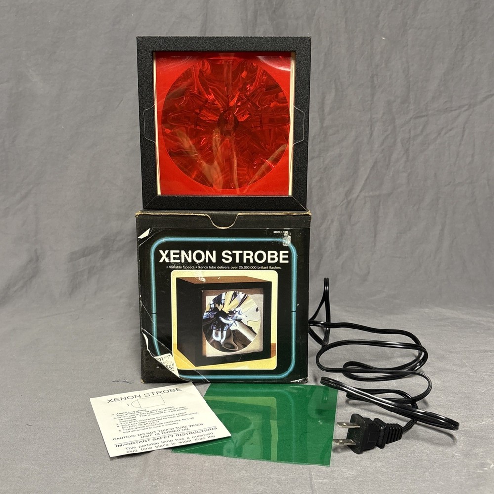 Vintage Xenon Strobe Light Model 1005 Variable Speed Tested Works