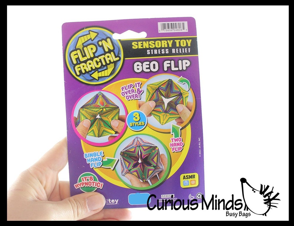1 RANDOM Infinity Flip and Fold Optical Illusion Fidget - Magic Endless Folding