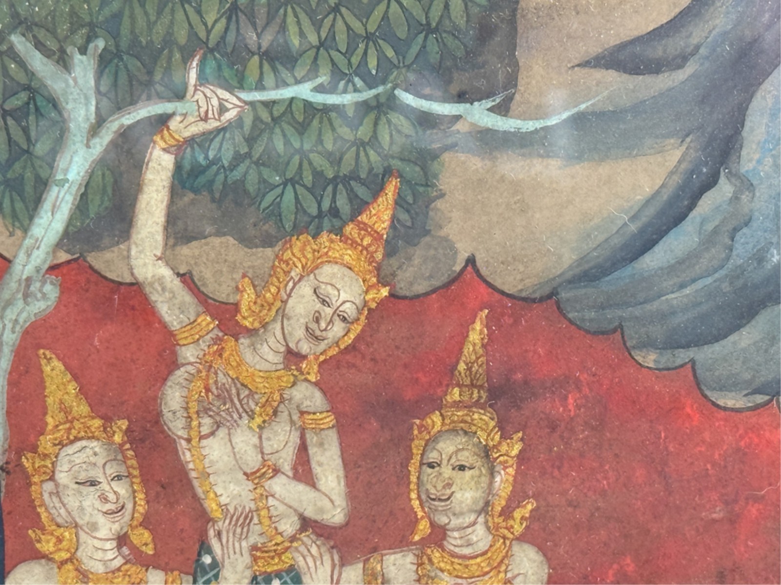 (2) A Pair OF ILLUMINATED THAI BUDDHIST MANUSCRIPT PAGES